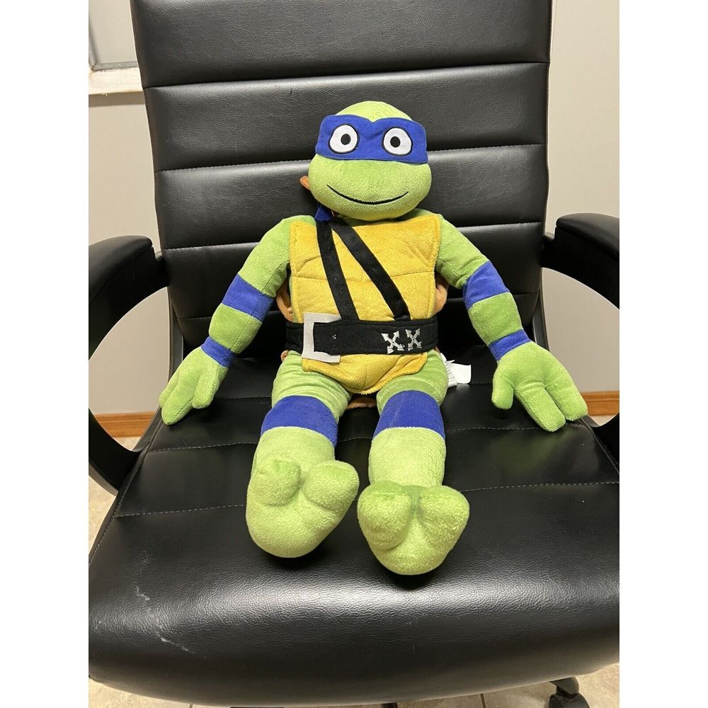 TMNT Leonardo Pillow Buddy Plush Mutant Mayhem Blue 2023 Giant Ninja Turtle 25"